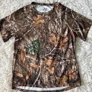 Realtree Edge Camo Short Sleeve T-Shirt‎ Hunting Outdoors Womens Medium